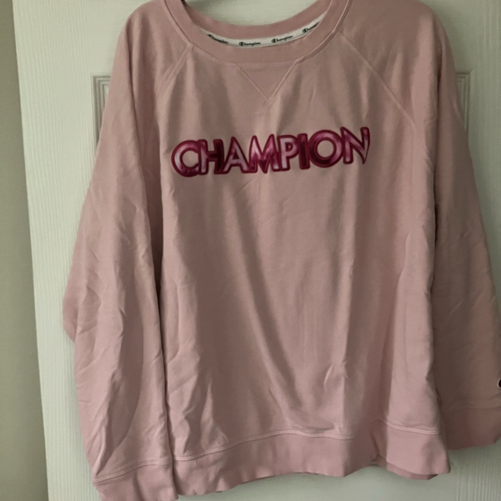 Champion Women's Light Pink Sweatshirt
